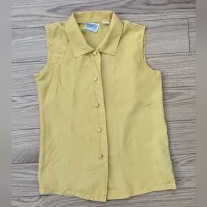 100% Silk Vintage Blouse - S